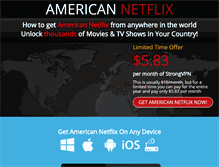 Tablet Screenshot of americannetflix.com